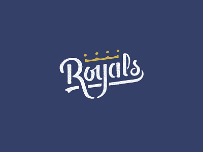 Royals Sketch 2 baseball crown kansas city kc lettering logo mlb playoffs royals sketch typography vintage