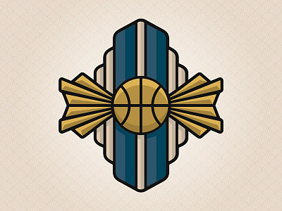 Park City Sundancers Logo art deco basketball fantasy logo sports wfbl