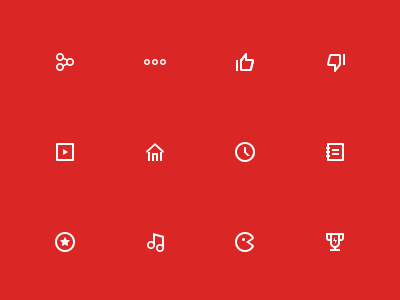 Outline icons icons