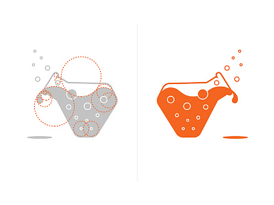 Beaker beaker flat lab logo mark
