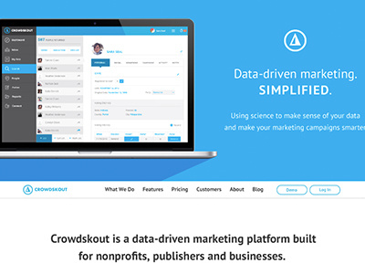 Crowdskout Web apps crowdskout data ui web design