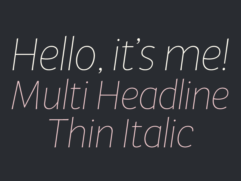 Hello! it's me! custom type display laurameseguer multi newspapers