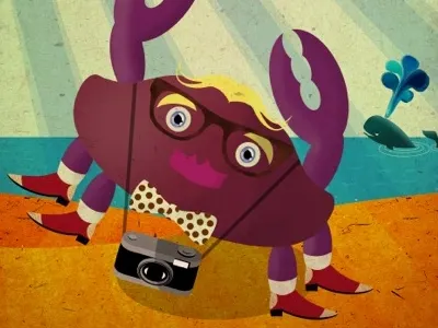 Another fucking hipster crab. beach crab hipster