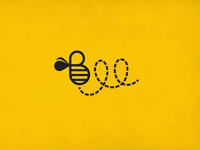 Bee bee bruner design honey mike type word mark