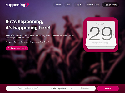 Happeningz app web