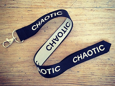 Chaotic Lanyard branding chaotic graphic design graphics identity lettering logo logotype mark product typography wordmark