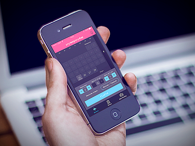 Flight Search App iOS 7 application calendar design flat flight interface ios iphone looi ticket search ui ux