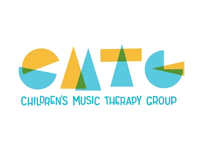 CMTG logotype shapes typography vector