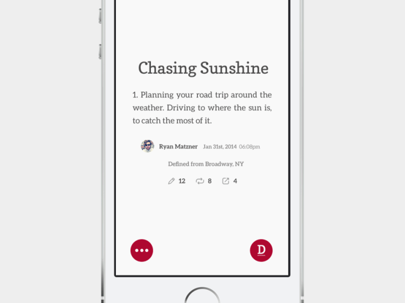 Screen Jump app ios jump motion psd red tap ui ux