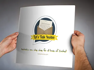 Let's Talk Invites! branding brochure identity print