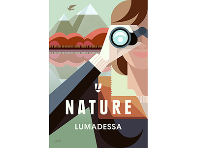 Nature Explorer poster brill design explorer illustration josh lumadessa nature poster travel