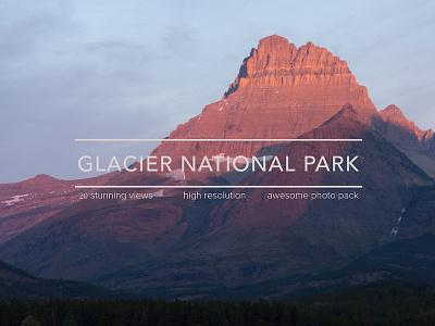 Glacier National Park Cover Design Pack creative market design pack glacier image inspiration national park 🌁 🌄 🏔 🗻