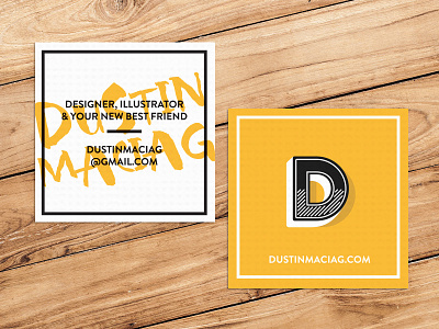 New Cards card identity logo marker minimal modern monogram overlay rough signature stamp wood