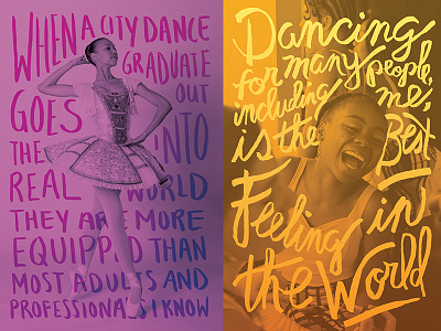 Dance Org. Brochure brochure dance dc lettering