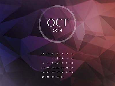 Polygon Desktop - October desktop free october polygon purple retina sepia wallpaper