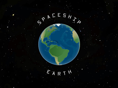 Spaceship Earth bucky earth fuller illustrator map space