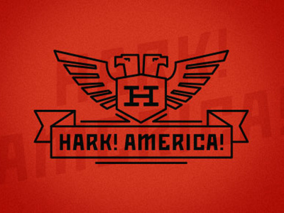 Hark America iconography line logos