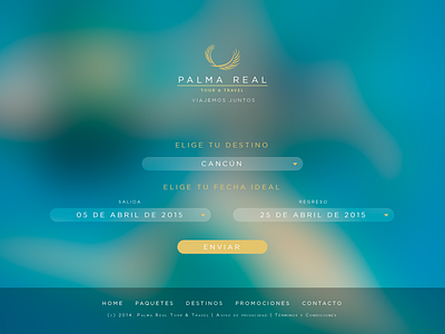 Palma Real Landing Page blue cancun landing mexico page tabasco