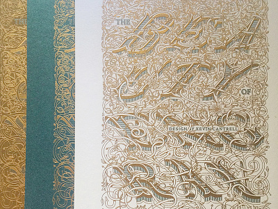 The Beauty of Engraving: The Nature of Victorian engraving kevin cantrell design lettering neenah paper