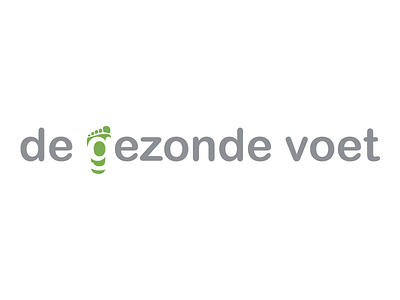 de gezonde voet de gezonde voet green grey logo