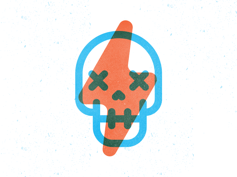 Failure bolt fail failure fun gif illustration skull