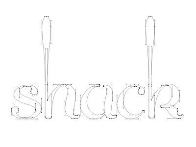 Dessert Spoon bezier letters quite so type design typography