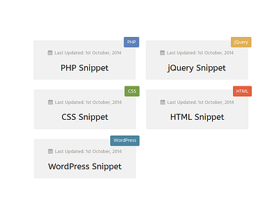 Code Snippets code colors design grey grid light snippets tag web design website