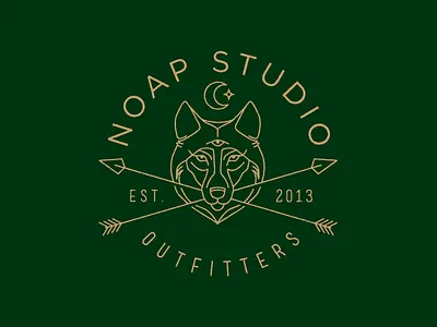 Noap Studio arrows illustration moon wolf