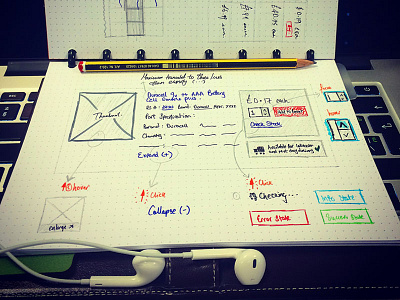 Product Tile Wireframe Sketch ecommerce freeform sketch staedtler user experience wireframe