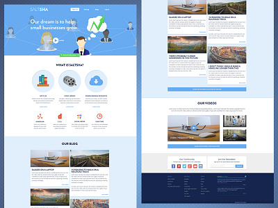 Saltsha2 blue business corporate flat green people