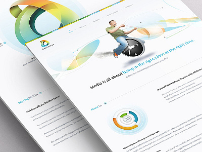 Adx website design and logo branding color colorfull one onepage shop ui web website
