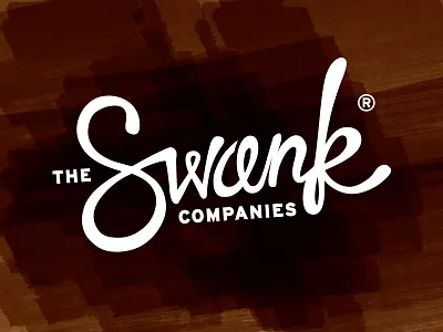 Swank.Dribs custom illustration script typography