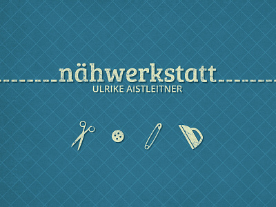 Identity Nähwerkstatt branding handicraft icons identity logotype naehwerkstatt sewing stationary tailor shop