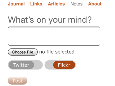 Checkboxes (mobile) adactio checkbox form indieweb interface mobile posse slider ui