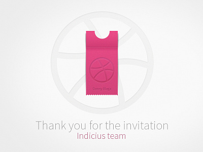 Thank you Indicius team! debut designer indicius invitation invite powerpoint team web