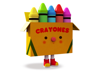 Crayones 3d cecymeade character cute illustration maya modo