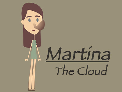 Martina cartoon character design illustration paperless animation