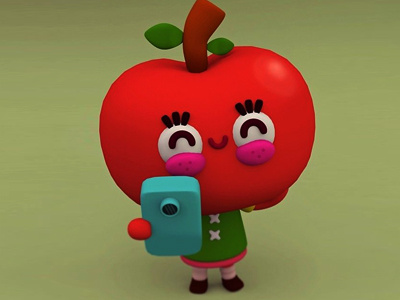 Manzanita selfie 3d cecymeade character cute illustration maya modo pictoplasma selfie