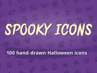 Spooky Icons — hand-drawn Halloween icons doodle ghost halloween hand drawn hand drawn icons holiday icons pumpkin scary sketch vampire