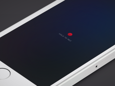 Recording interface animation app audio gif interface iphone ipod rec record ui