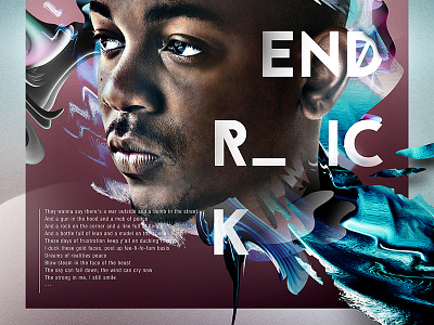 ALREADY LEGENDARY | KENDRICK LAMAR abstract kendrick lamar legend poster typography