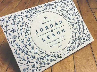 The Wedding Invitation identity invitations letterpress print wedding