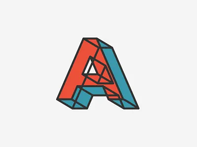 a-llusion a font illusion illustration lettering logo type typography