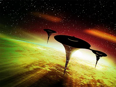 Arks arks space sun sunrise sunset