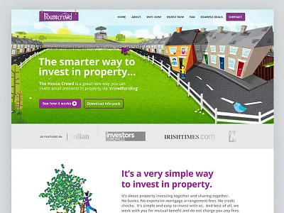 The House Crowd clean modern simple ui ux web design