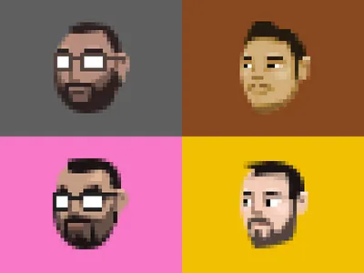 Team 24px avatar pixel portrait