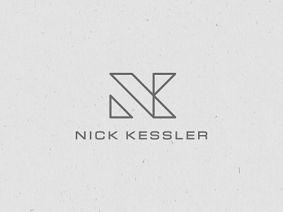 Nick Kessler Logo Concept branding identity lines logo paper photography texture triangle