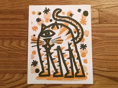 Odin Man cat cats of dribbble letter press