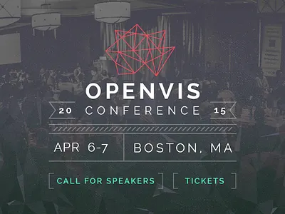 OpenVis Conf boston branding conference data industrial javascript logo open source responsive visualization website
