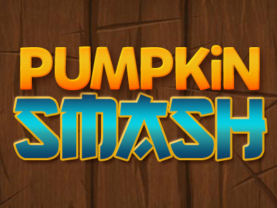 Pumpkin Smash blue halloween orange pumpkin smash typography